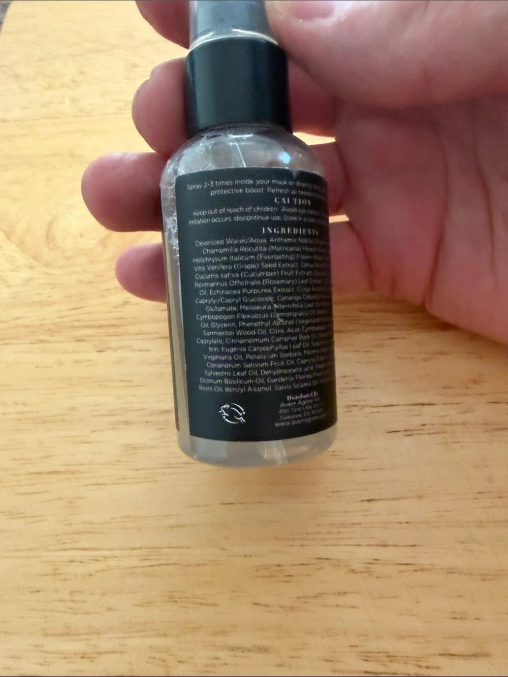 Black Soothing Face Spray - Clear Skin - Picture 3 of 4